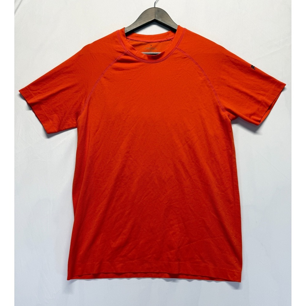 Fabletics The Training‎ Day T Shirt Mens Medium Red Nylon Workout Sweat Wicking
